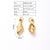 5 PCS/Package 18x8mm 22x11mm 25x25mm 3x6.5mm 3x6mm 4.5x8mm 304 Stainless Steel Gold Plated Conch Fish Tail Fish Bone Polished Pendant