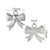 5 PCS/Package 304 Stainless Steel Bow Knot Pendant