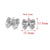 5 PCS/Package 304 Stainless Steel Bow Knot Pendant