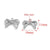 5 PCS/Package 304 Stainless Steel Bow Knot Pendant