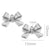 5 PCS/Package 304 Stainless Steel Bow Knot Pendant