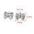 5 PCS/Package 304 Stainless Steel Bow Knot Pendant