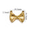 5 PCS/Package 304 Stainless Steel Bow Knot Pendant