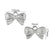 5 PCS/Package 304 Stainless Steel Bow Knot Pendant