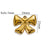 5 PCS/Package 304 Stainless Steel Bow Knot Pendant