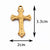 5 PCS/Package 304 Stainless Steel Cross Pendant