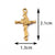 5 PCS/Package 304 Stainless Steel Cross Pendant