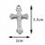 5 PCS/Package 304 Stainless Steel Cross Pendant