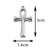 5 PCS/Package 304 Stainless Steel Cross Pendant