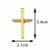 5 PCS/Package 304 Stainless Steel Cross Pendant