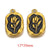 5 PCS/Package 304 Stainless Steel Natural Stone Gold Plated Flower Pendant