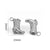 5 PCS/Package    304 Stainless Steel Solid Color Boots Pendant