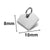 5 PCS/Package 304 Stainless Steel Solid Color Extension Chain