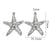 5 PCS/Package 304 Stainless Steel Starfish Pendant