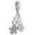 5 PCS/Package Alloy Artificial Pearls Rhinestones Shell Heart Shape Flower Butterfly Polished Pendant Beads