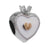 5 PCS/Package Alloy Artificial Pearls Rhinestones Shell Heart Shape Flower Butterfly Polished Pendant Beads