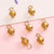 5 PCS/Package Diameter 4mm Glass Round Pendant Beads