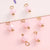 5 PCS/Package Diameter 4mm Glass Round Pendant Beads