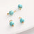 5 PCS/Package Diameter 4mm Natural Stone Geometric Pendant Beads