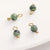 5 PCS/Package Diameter 4mm Natural Stone Geometric Pendant Beads