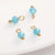 5 PCS/Package Diameter 4mm Natural Stone Opal Round Pendant Beads