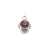 5 PCS/Package Stainless Steel Birthstone Plating Inlay Pendant