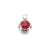 5 PCS/Package Stainless Steel Birthstone Plating Inlay Pendant