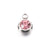 5 PCS/Package Stainless Steel Birthstone Plating Inlay Pendant