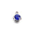 5 PCS/Package Stainless Steel Birthstone Plating Inlay Pendant