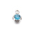 5 PCS/Package Stainless Steel Birthstone Plating Inlay Pendant