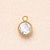 5 Pcs/Package 14x10mm Hole 2~2.9mm 304 Stainless Steel K9 Glass Lucky Stone Birthstone 18K Gold Plated Simple Solid Color Transparent Polished Pendant