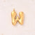 5 Pcs/Package 25x14mm 25x15mm 25x22mm Hole 2~2.9mm 304 Stainless Steel 18K Gold Plated Letter Bubble Simple Polished Pendant