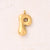 5 Pcs/Package 25x14mm 25x15mm 25x22mm Hole 2~2.9mm 304 Stainless Steel 18K Gold Plated Letter Bubble Simple Polished Jewelry Accessories Pendant