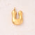 5 Pcs/Package 25x14mm 25x15mm 25x22mm Hole 2~2.9mm 304 Stainless Steel 18K Gold Plated Letter Bubble Simple Polished Pendant