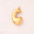 5 Pcs/Package 25x14mm 25x15mm 25x22mm Hole 2~2.9mm 304 Stainless Steel 18K Gold Plated Letter Bubble Simple Polished Jewelry Accessories Pendant