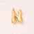 5 Pcs/Package 25x14mm 25x15mm 25x22mm Hole 2~2.9mm 304 Stainless Steel 18K Gold Plated Letter Bubble Simple Polished Pendant