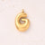 5 Pcs/Package 25x14mm 25x15mm 25x22mm Hole 2~2.9mm 304 Stainless Steel 18K Gold Plated Letter Bubble Simple Polished Pendant