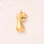 5 Pcs/Package 25x14mm 25x15mm 25x22mm Hole 2~2.9mm 304 Stainless Steel 18K Gold Plated Letter Bubble Simple Polished Jewelry Accessories Pendant