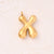 5 Pcs/Package 25x14mm 25x15mm 25x22mm Hole 2~2.9mm 304 Stainless Steel 18K Gold Plated Letter Bubble Simple Polished Pendant