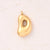 5 Pcs/Package 25x14mm 25x15mm 25x22mm Hole 2~2.9mm 304 Stainless Steel 18K Gold Plated Letter Bubble Simple Polished Pendant