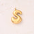 5 Pcs/Package 25x14mm 25x15mm 25x22mm Hole 2~2.9mm 304 Stainless Steel 18K Gold Plated Letter Bubble Simple Polished Jewelry Accessories Pendant