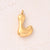 5 Pcs/Package 25x14mm 25x15mm 25x22mm Hole 2~2.9mm 304 Stainless Steel 18K Gold Plated Letter Bubble Simple Polished Jewelry Accessories Pendant