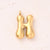 5 Pcs/Package 25x14mm 25x15mm 25x22mm Hole 2~2.9mm 304 Stainless Steel 18K Gold Plated Letter Bubble Simple Polished Pendant