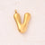 5 Pcs/Package 25x14mm 25x15mm 25x22mm Hole 2~2.9mm 304 Stainless Steel 18K Gold Plated Letter Bubble Simple Polished Jewelry Accessories Pendant