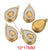 5 Pcs/package Simple Style Avocado Stainless Steel Enamel Plating Pendant Jewelry Accessories