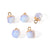 5 Pcs/package Simple Style Geometric Natural Stone Plating Inlay Pendant Jewelry Accessories