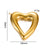 5 Pcs/package Simple Style Heart Shape Stainless Steel Plating Pendant Jewelry Accessories