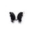 5 Pcs/package Simple Style Shiny Butterfly Stainless Steel Plating Inlay Pendant Jewelry Accessories