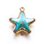 5 Pcs/package Simple Style Star Stainless Steel Plating Inlay Pendant Jewelry Accessories