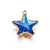 5 Pcs/package Simple Style Star Stainless Steel Plating Inlay Pendant Jewelry Accessories